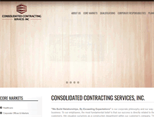 Tablet Screenshot of consolidatedcontracting.com